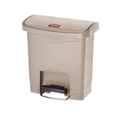 Rubbermaid, 1883455, Trash Receptacle, Indoor, 4 Gallon, Resin, Beige