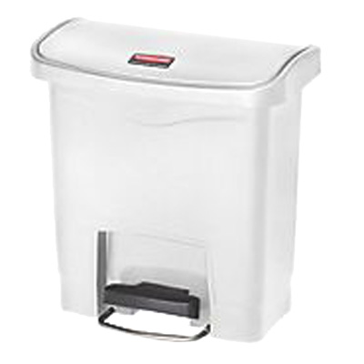 Rubbermaid, 1883554, Trash Receptacle, Indoor, 4 Gallon, Resin, White