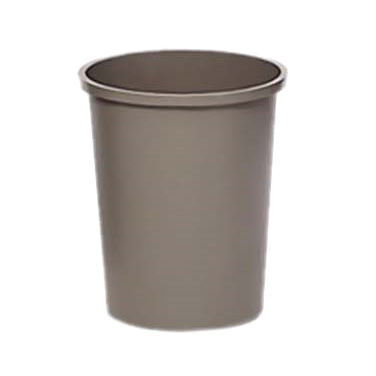 Rubbermaid, FG294700GRAY, Trash Receptacle, Indoor, 44 3/8 Quart, Plastic, Round