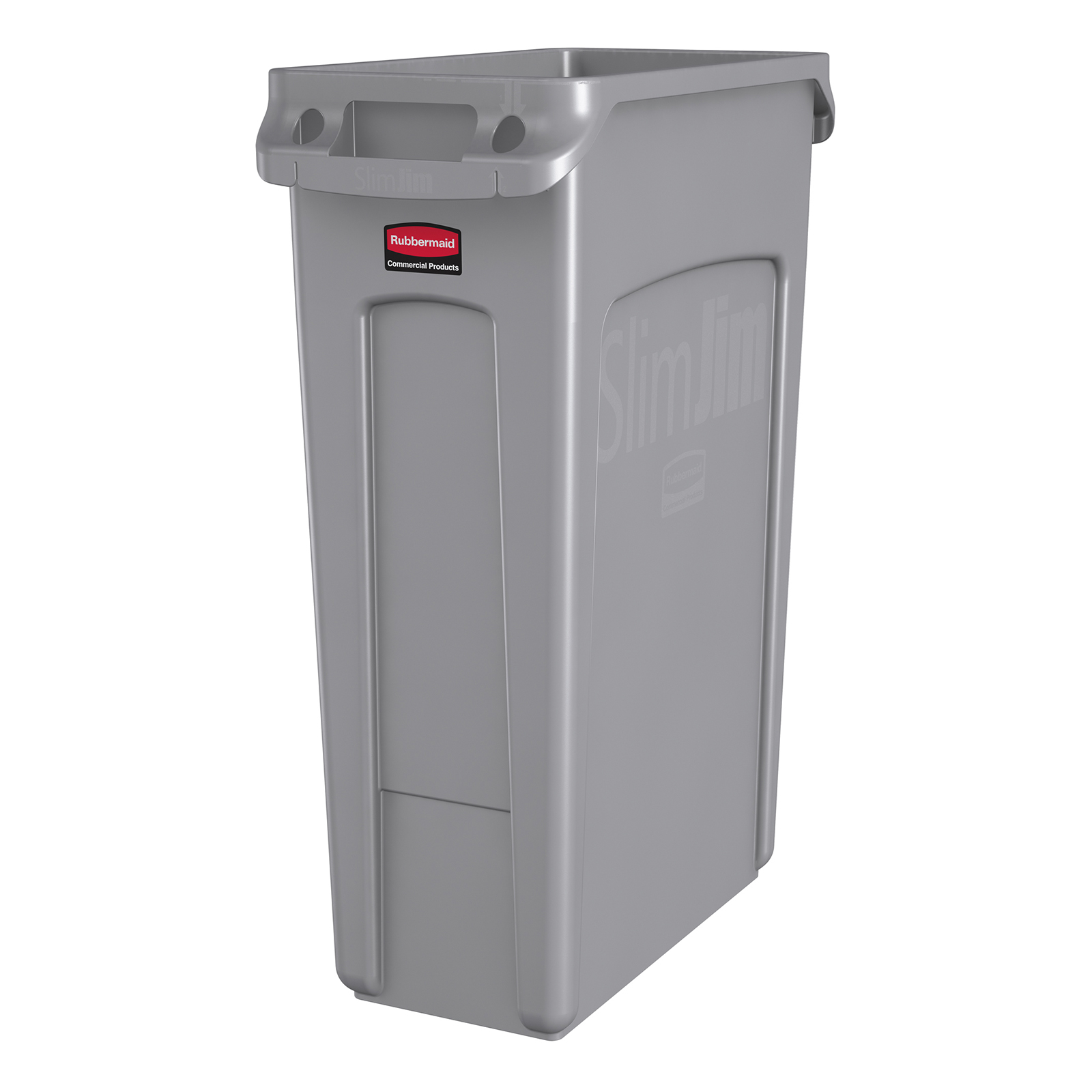 Rubbermaid, FG354060GRAY, Trash Receptacle, Indoor, 23 Gallon, Plastic, Gray