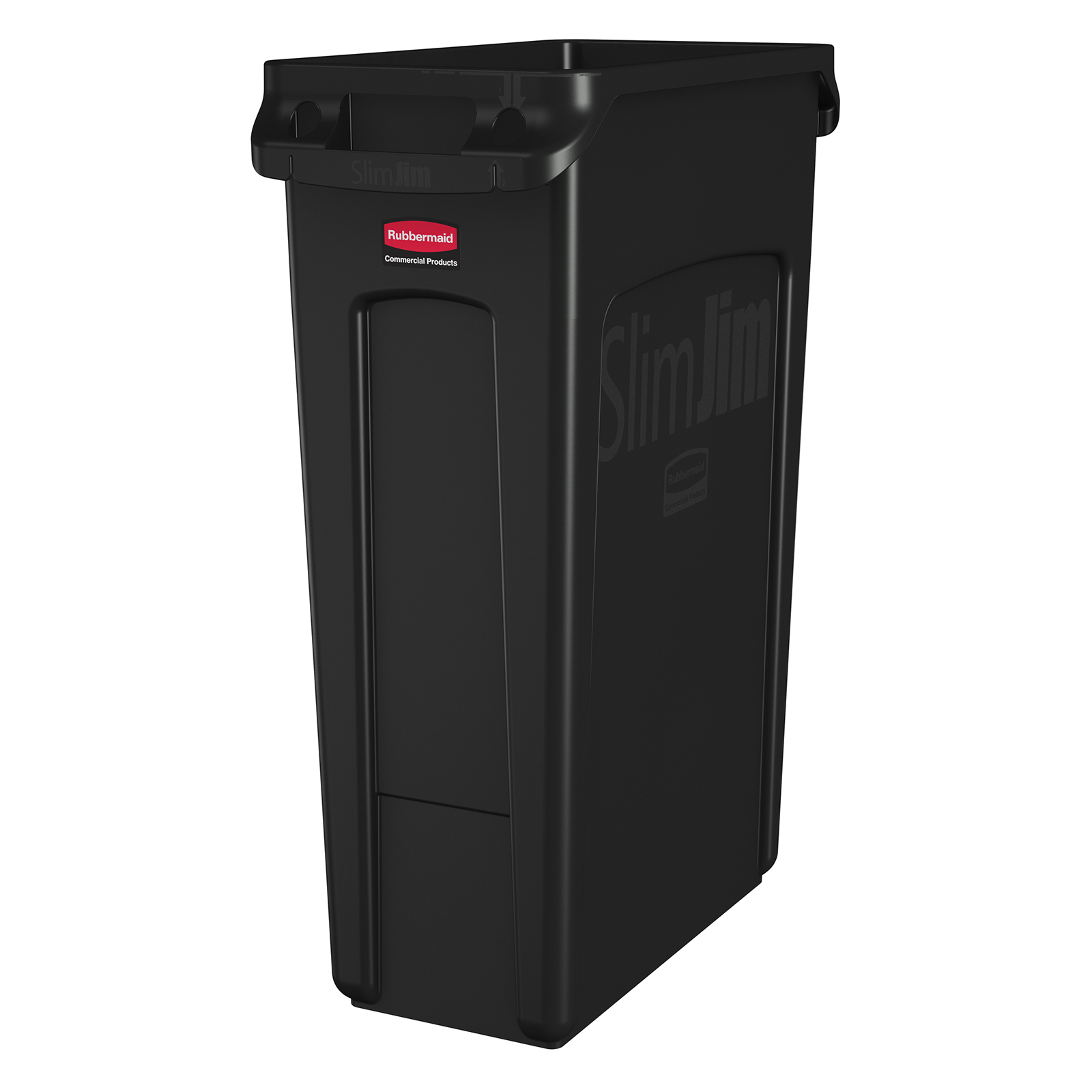 Rubbermaid, FG354060BLA, Trash Receptacle, Indoor, 23 Gallon, Plastic, Black
