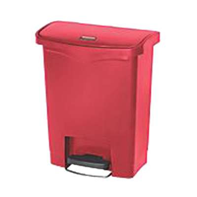 Rubbermaid, 1883564, Trash Receptacle, Indoor, 8 Gallon, Resin, Red