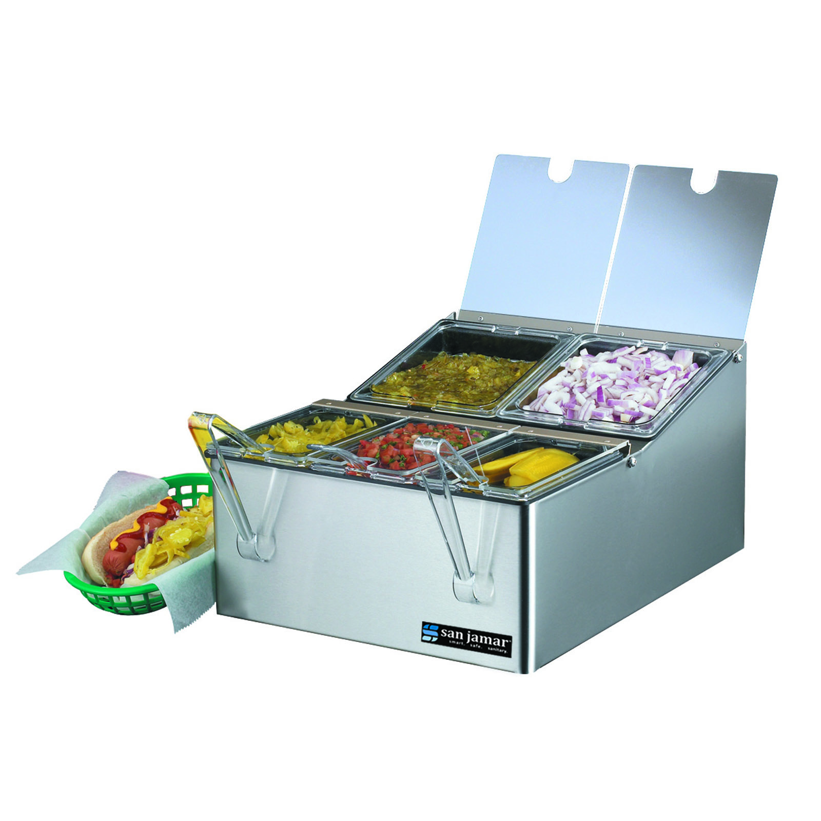 San Jamar, FP9125FL, Condiment Caddy, Countertop Organizer