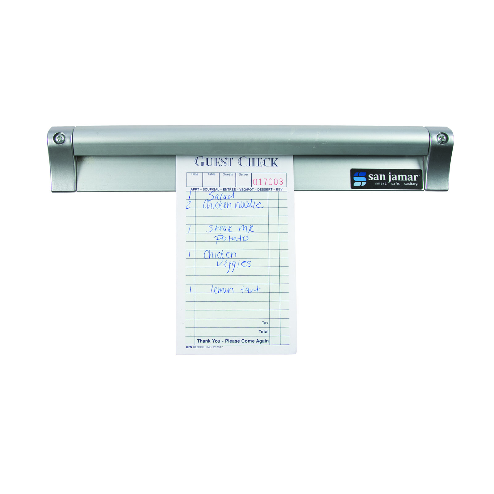 San Jamar, CK6512A, Check Minder Ticket Holder / Rail