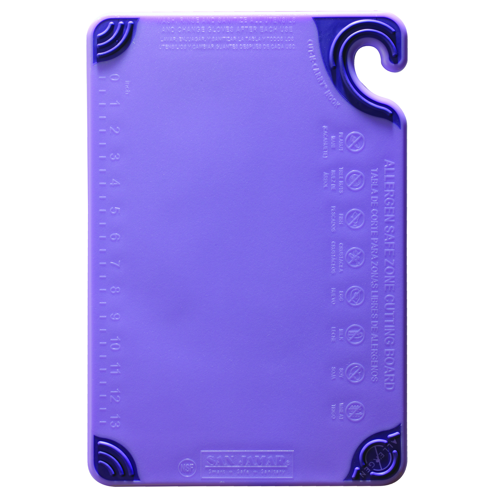 San Jamar, CBG152012PR, Cutting Board, Plastic