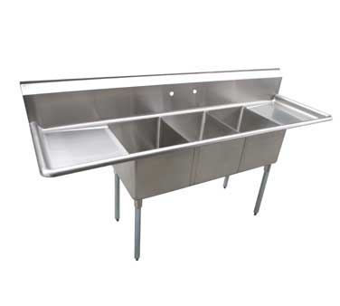 Serv-Ware, E3CWP18182-24, Sink, (3) Three Compartment