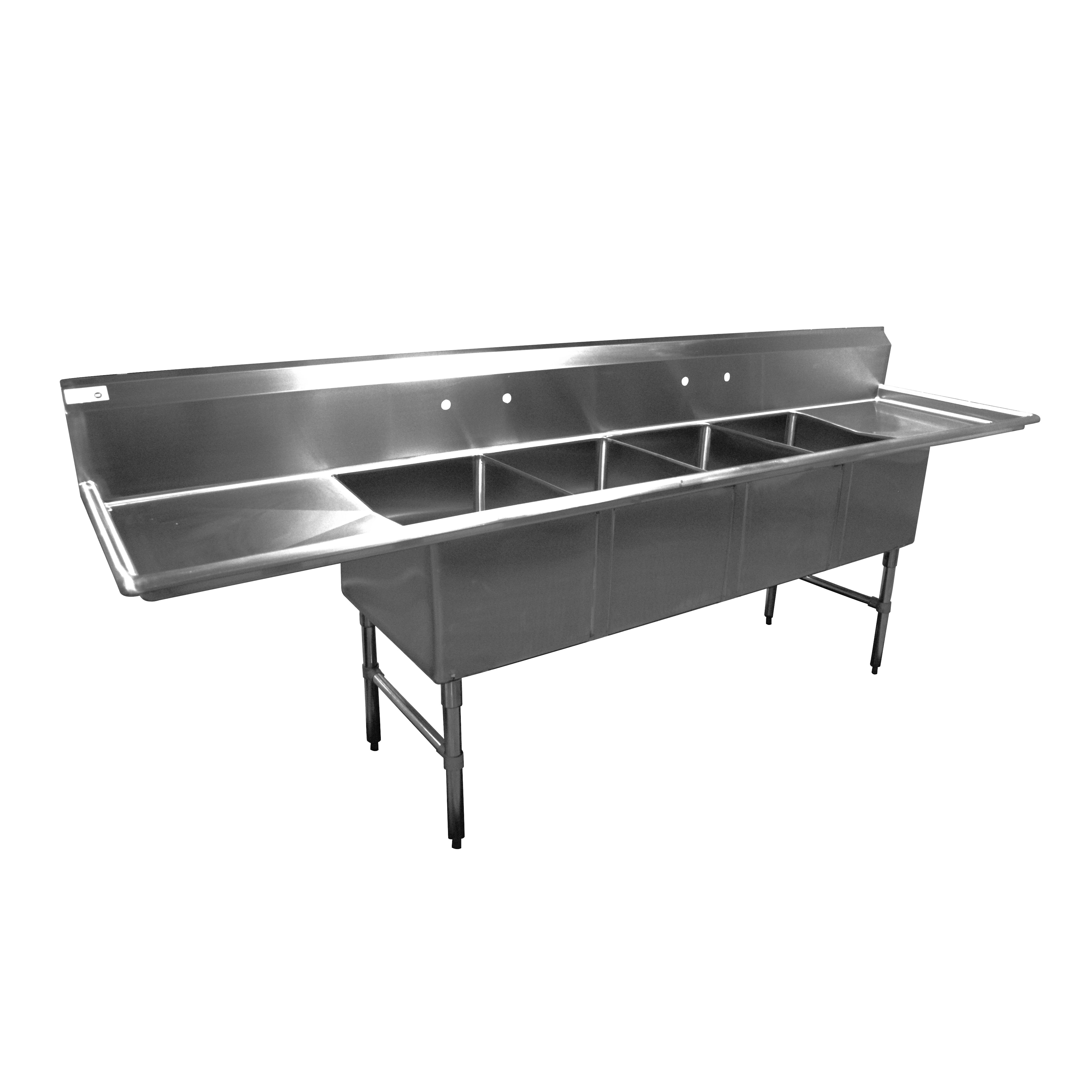 Serv-Ware, E4CWP16202-18, Sink, (4) Four Compartment