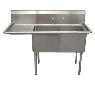 Serv-Ware, D2CWP1818L-18, Sink, (2) Two Compartment