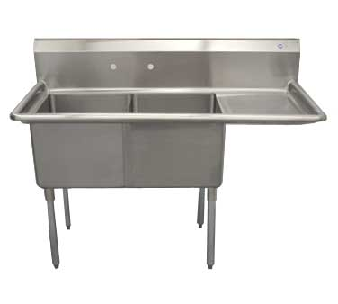 Serv-Ware, D2CWP1818R-18, Sink, (2) Two Compartment