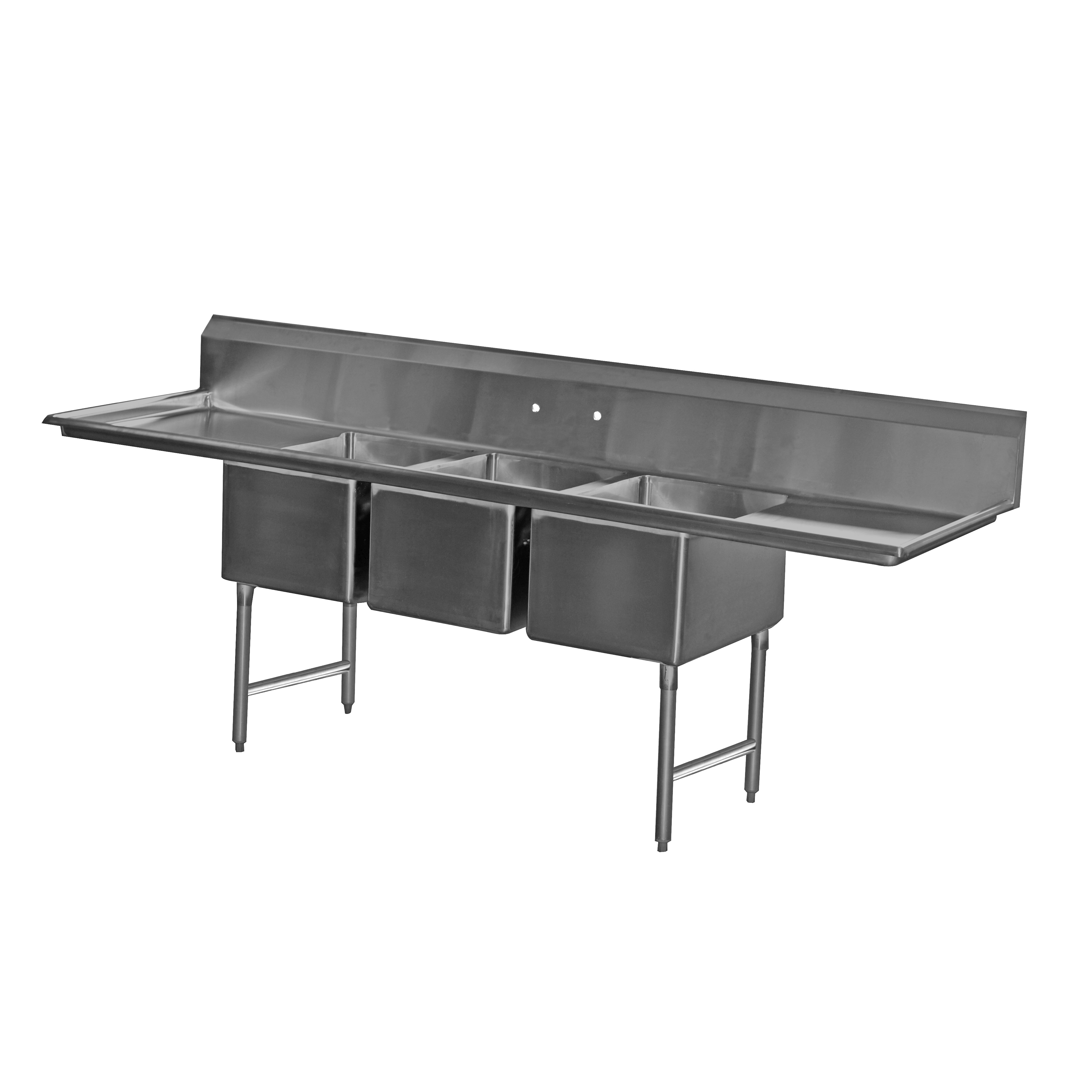 Serv-Ware, E3CWP1824, Sink, (3) Three Compartment