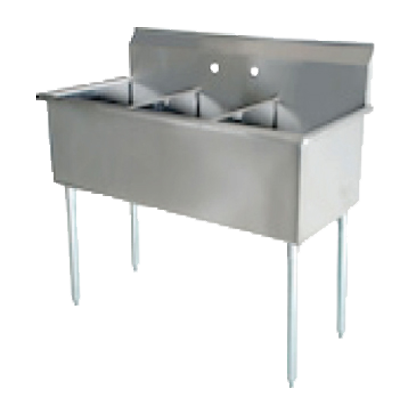 Serv-Ware, BS3-2424, Sink, (3) Three Compartment