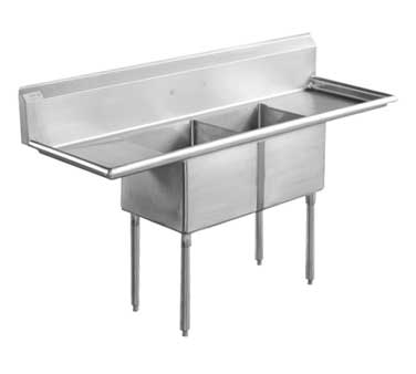 Serv-Ware, E2CWP24242-24, Sink, (2) Two Compartment