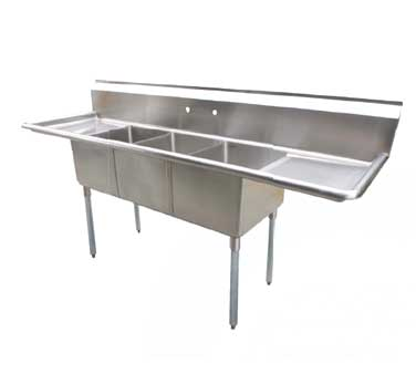 Serv-Ware, D3CWP18182-18, Sink, (3) Three Compartment