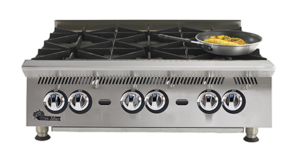 Star, 806HA, Hotplate, Countertop, Gas, 6 Burners, 36