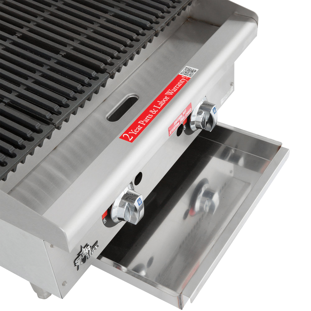 Star, 6124RCBF, Charbroiler, Gas, Countertop, Medium-Duty, 24.0 Inch