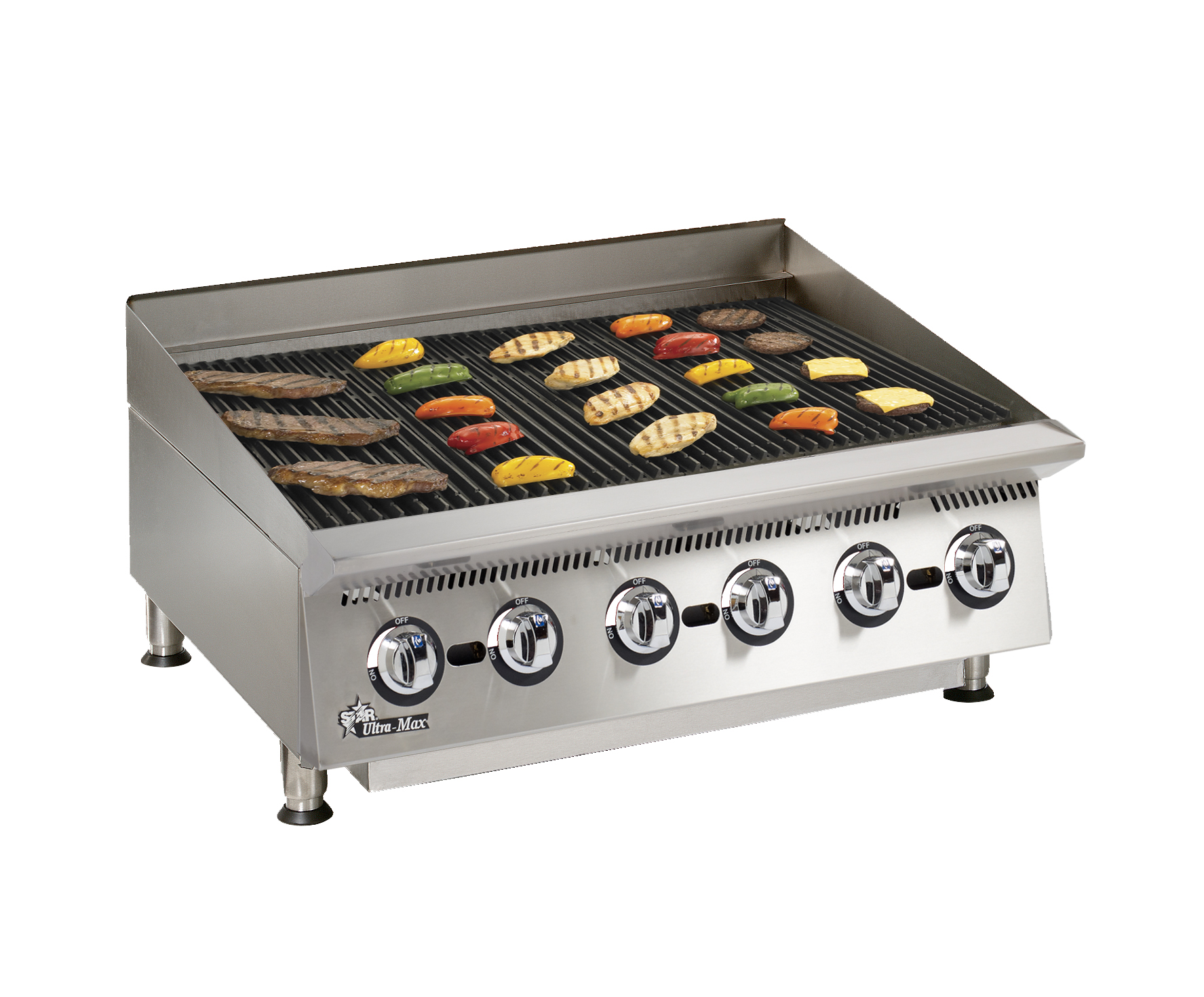Star, 8136RCBB, Charbroiler, Gas, Countertop, Heavy-Duty, 36.0 Inch