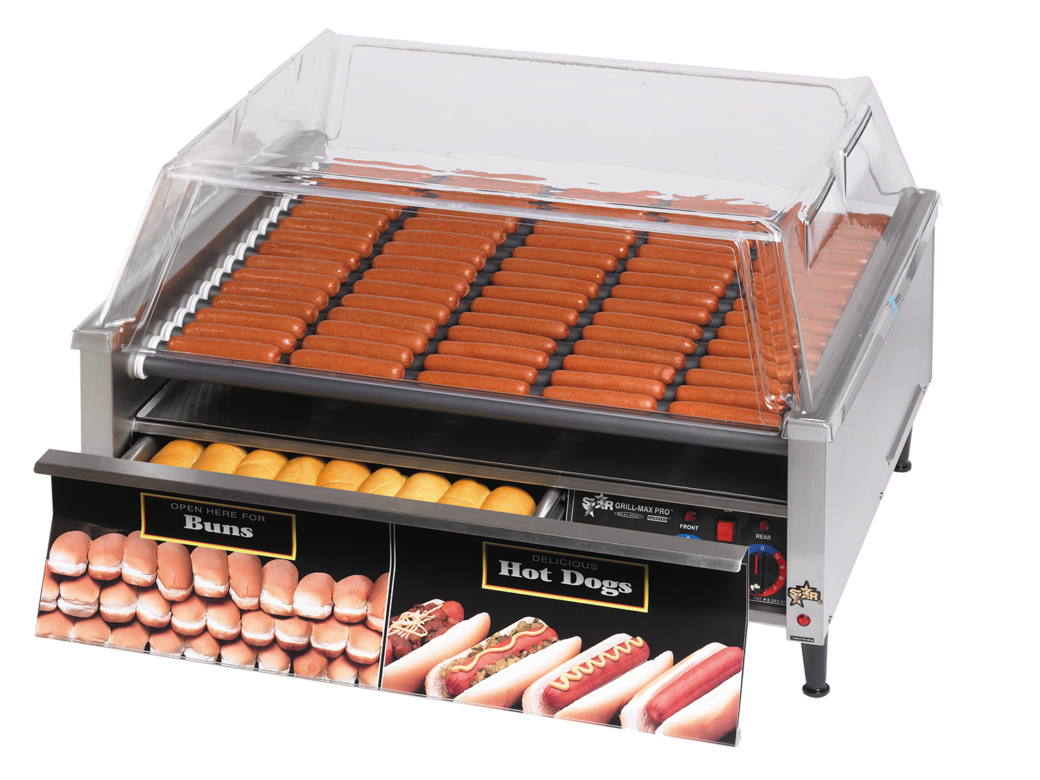 Star, 75SCBD, Hot Dog Grill, 120V, 30.0 Inch, Analog