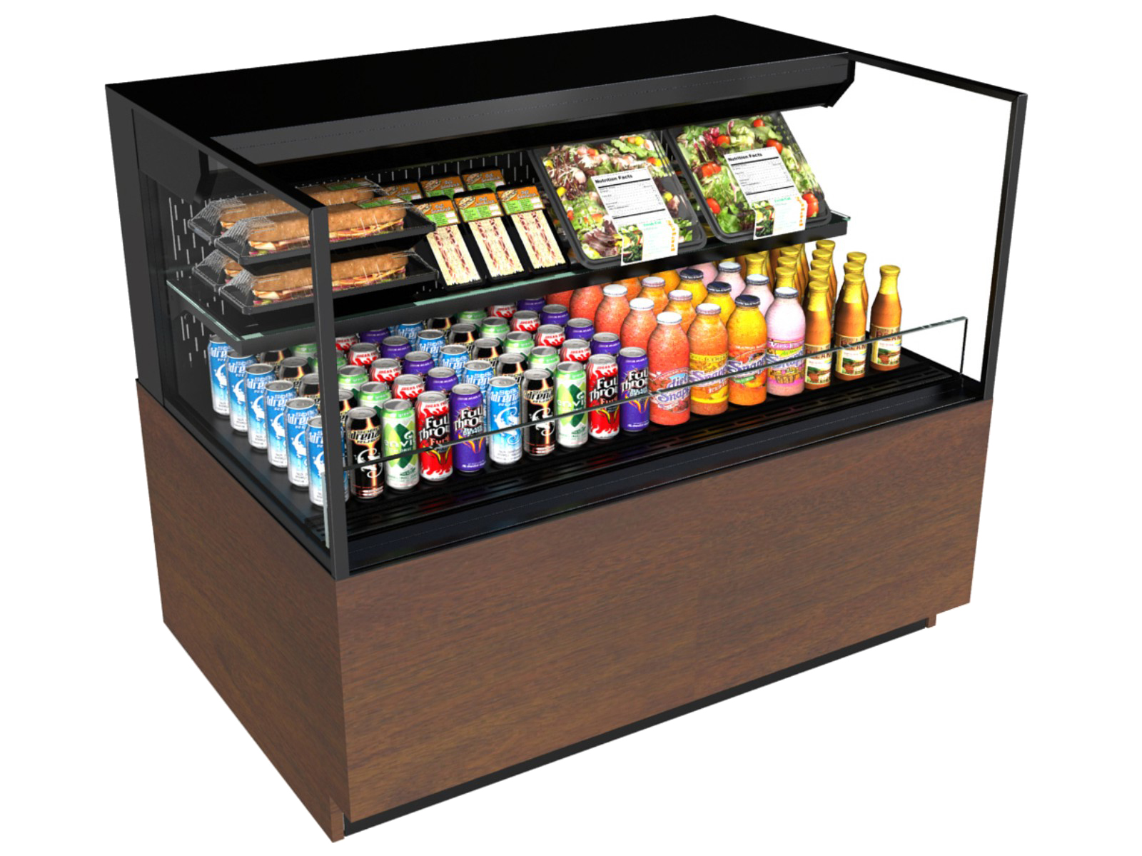Structural Concepts, NR6040RSSV, Merchandiser, Open Refrigerated Display