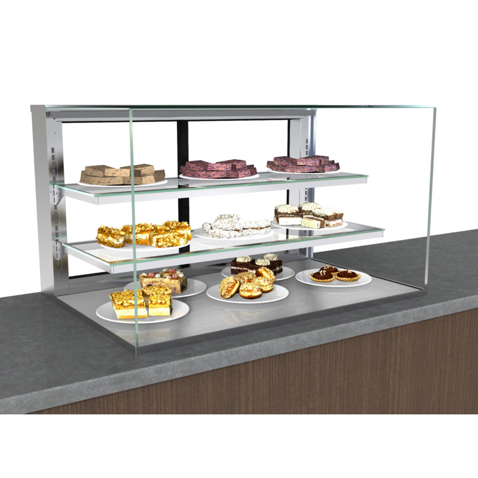 Structural Concepts, NR4827DSV, Display Case, Non-Refrigerated Countertop