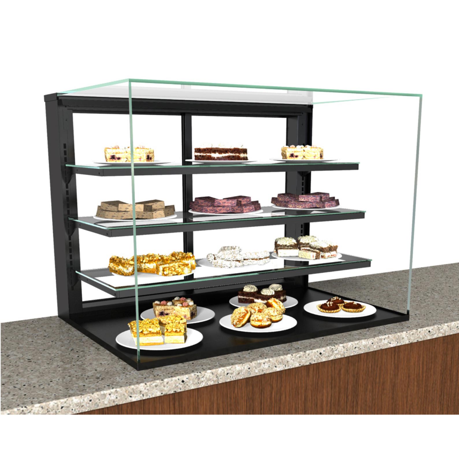 Structural Concepts, NR3635DSV, Display Case, Non-Refrigerated Countertop