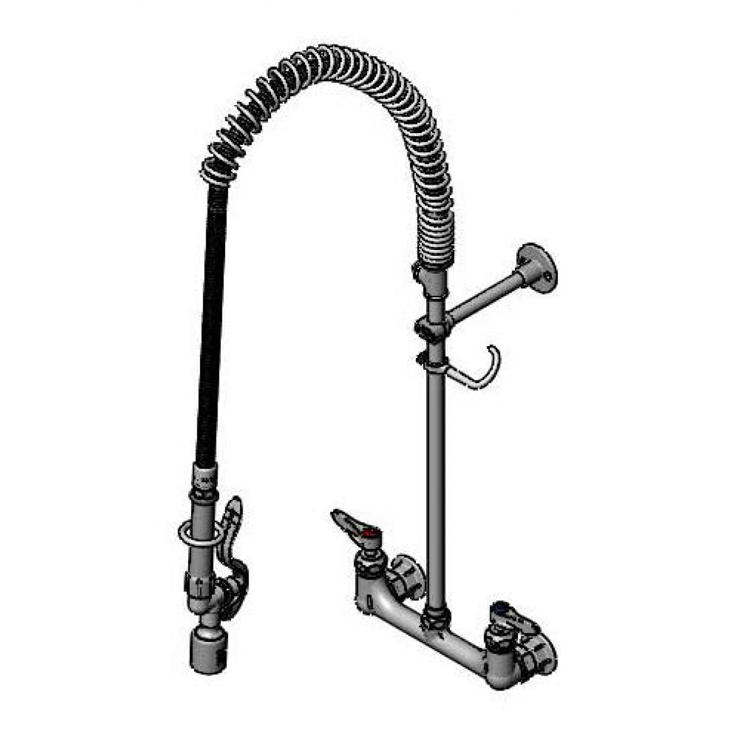 T&S Brass, B-0133-CR-BC-T, Pre-Rinse Faucet Assembly