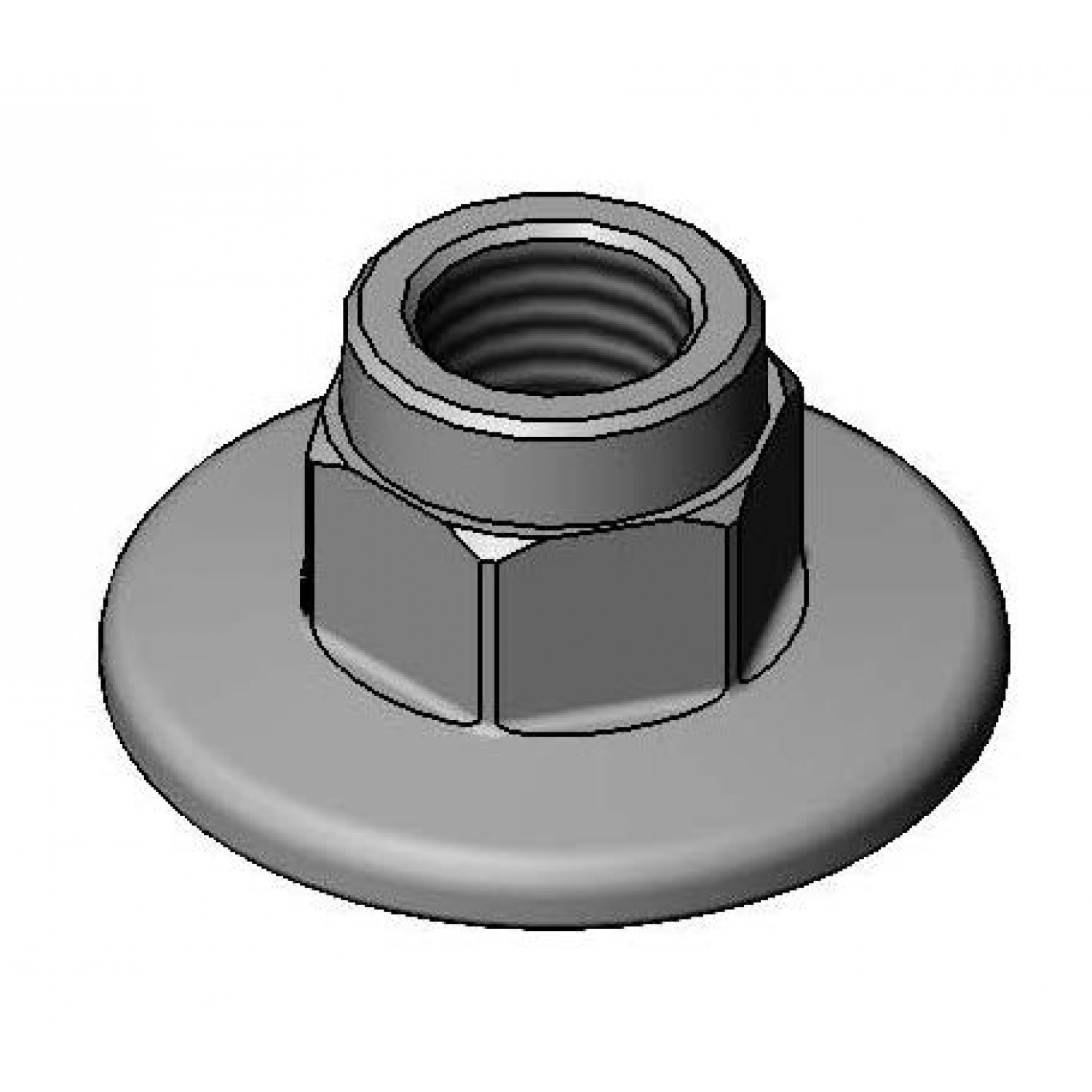 T&S Brass, B-0481, Flange