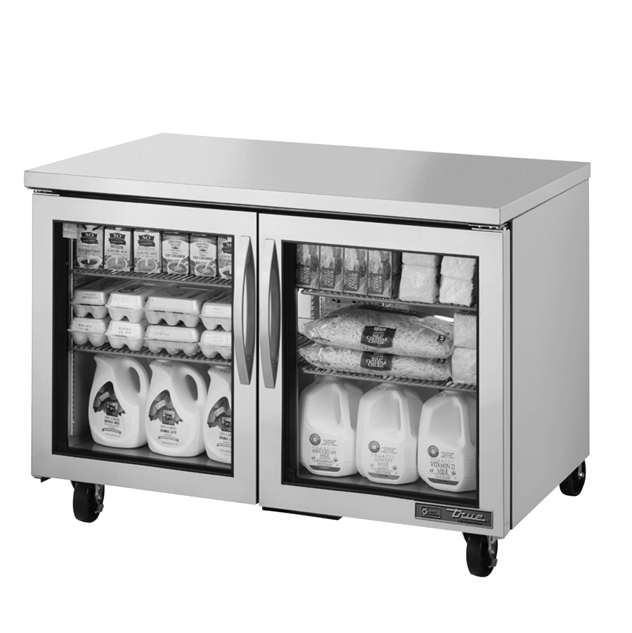 True Manufacturing, TUC-48G-HC~FGD01, Refrigerator, Undercounter, Reach-In