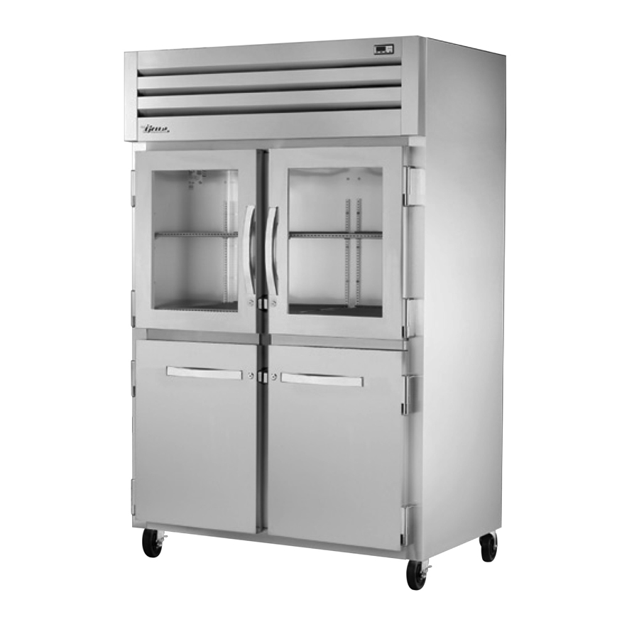 True Manufacturing, STG2R-2HG/2HS-HC, Refrigerator, Reach-In