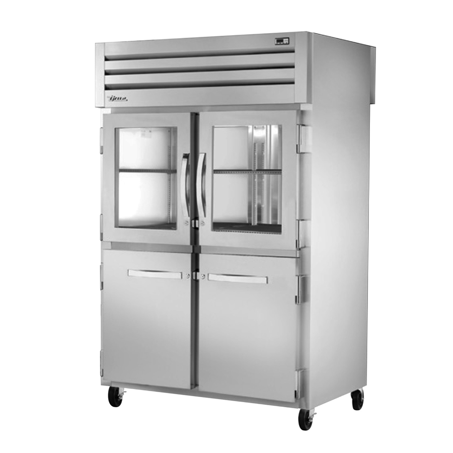 True Manufacturing, STG2RPT-2HG/2HS-2S-HC, Refrigerator, Pass-Thru