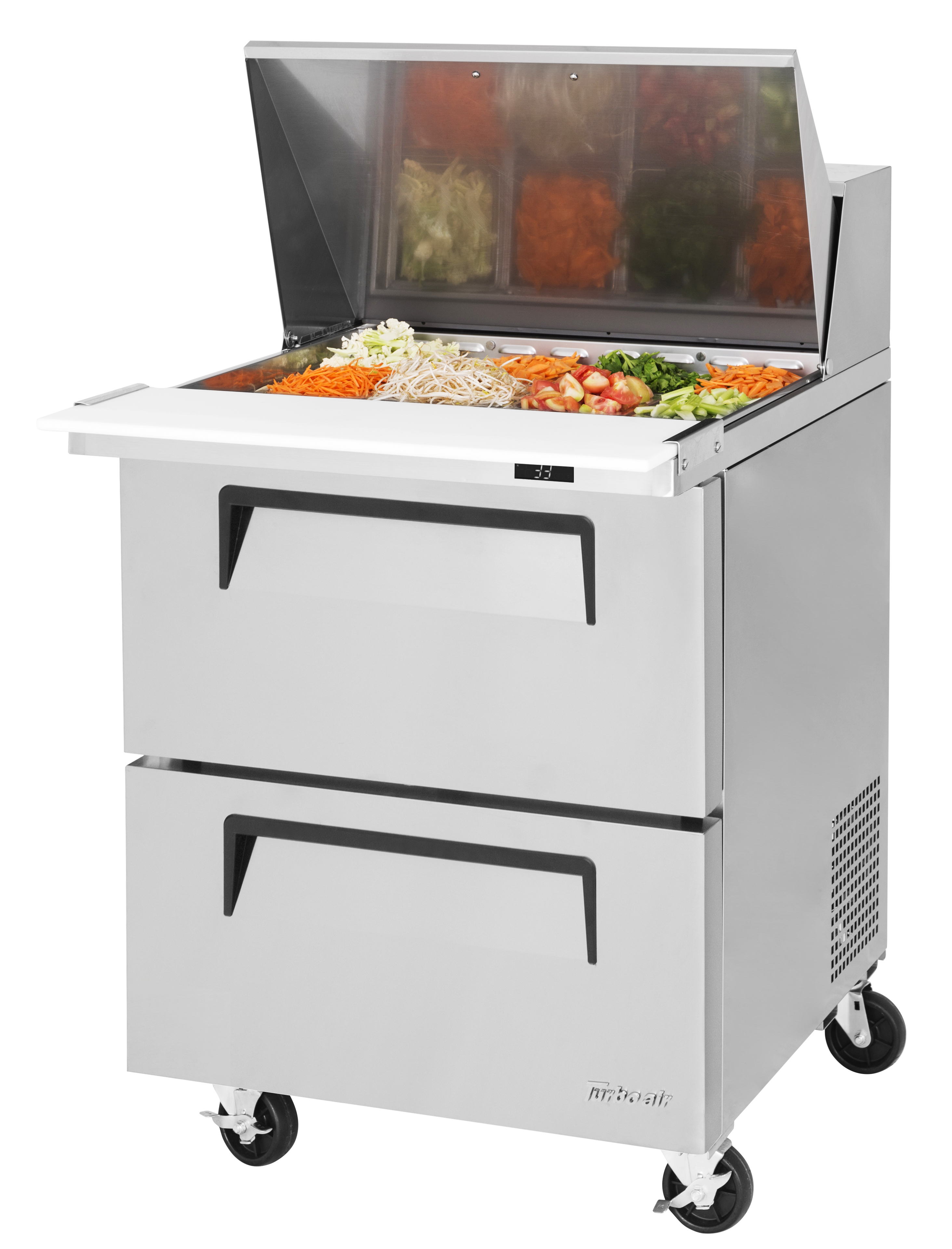 Turbo Air, TST-28SD-12-D2-N, Food Prep Tables > Mega Top Units (Sandwich/Salad)