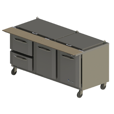 Victory Refrigeration, VSPD72HC-30B-2, Refrigerated Counter, Mega Top Sandwich / Salad Unit