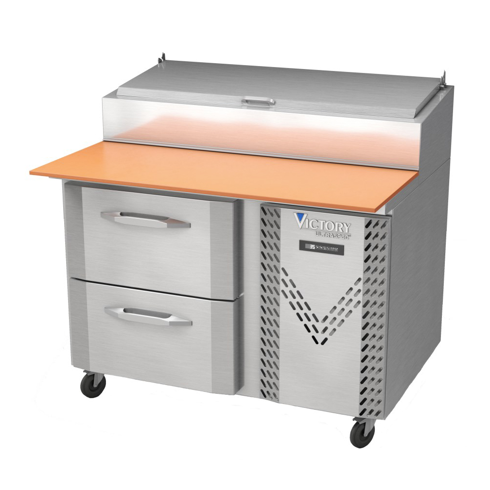 Victory Refrigeration, VPPD46-2, Refrigerated Counter, Pizza Prep Table