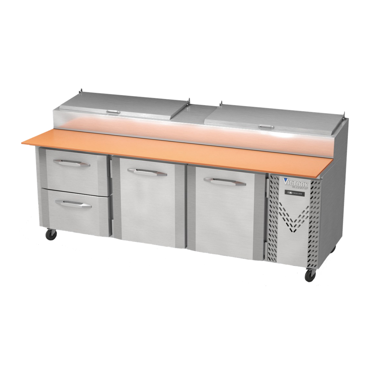 Victory Refrigeration, VPPD93-2, Refrigerated Counter, Pizza Prep Table