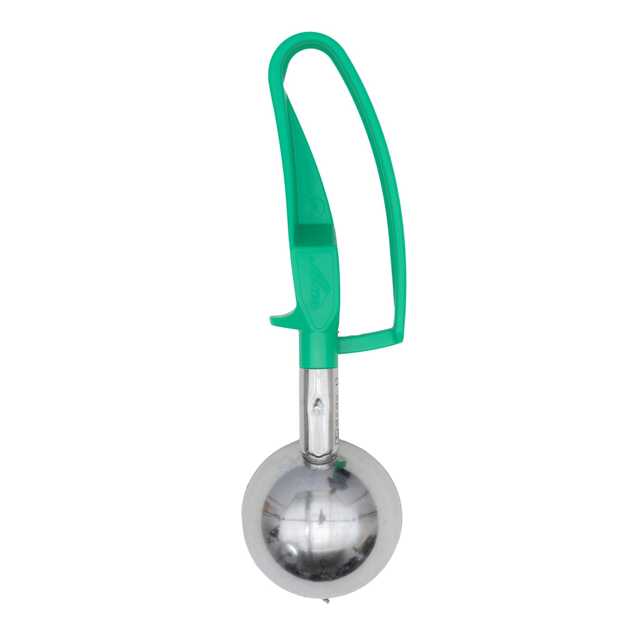 Vollrath, 47393, Disher, Standard Round Bowl, Stainless Steel, Green, 12
