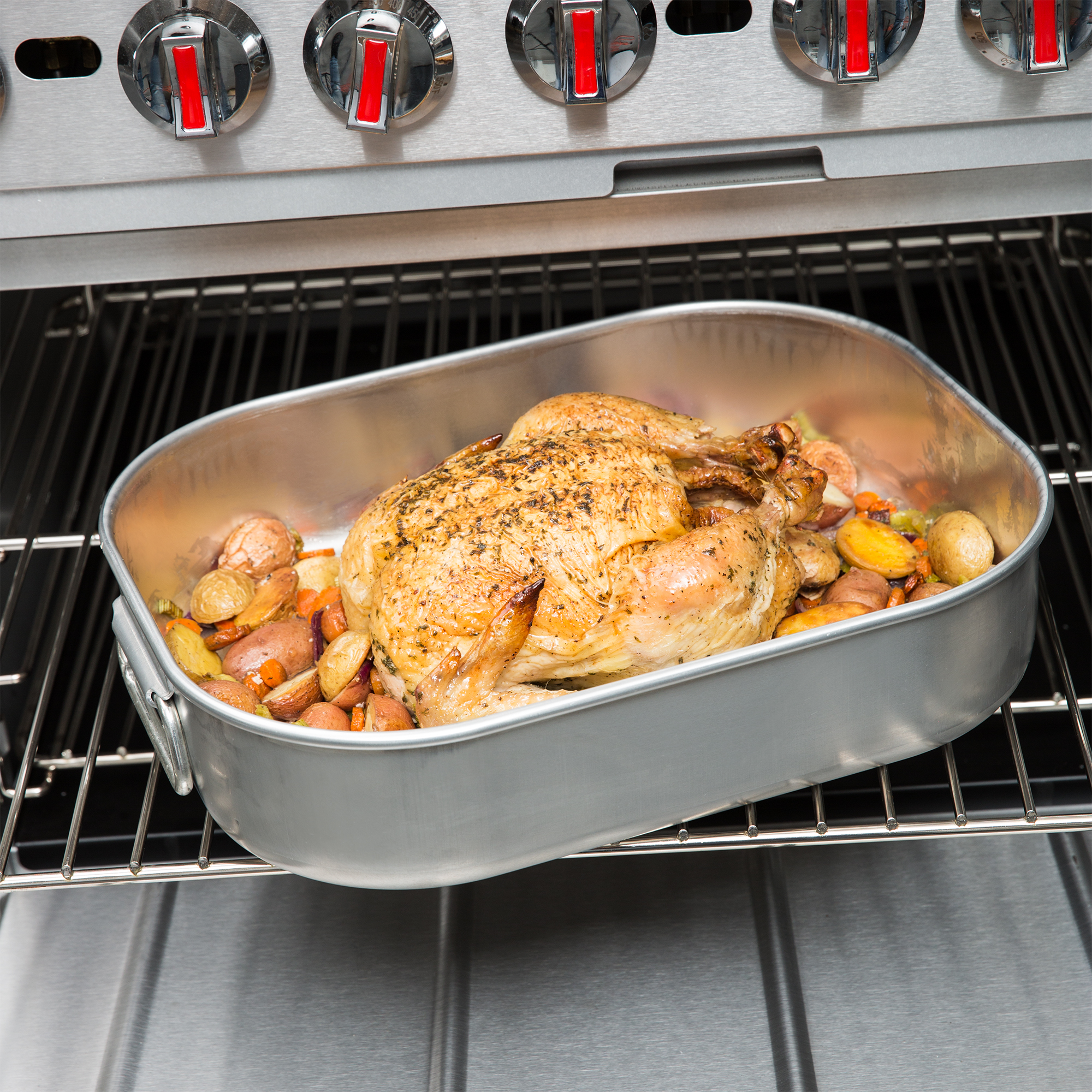 Vollrath, 68251, Roasting Pan, 11-1/8 Quart, Aluminum Alloy, Made In USA