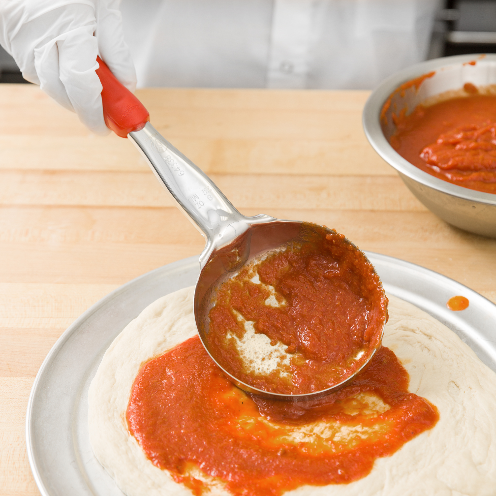 Vollrath, 6433865, Spoon, Portion Control, Solid, Orange, Nylon