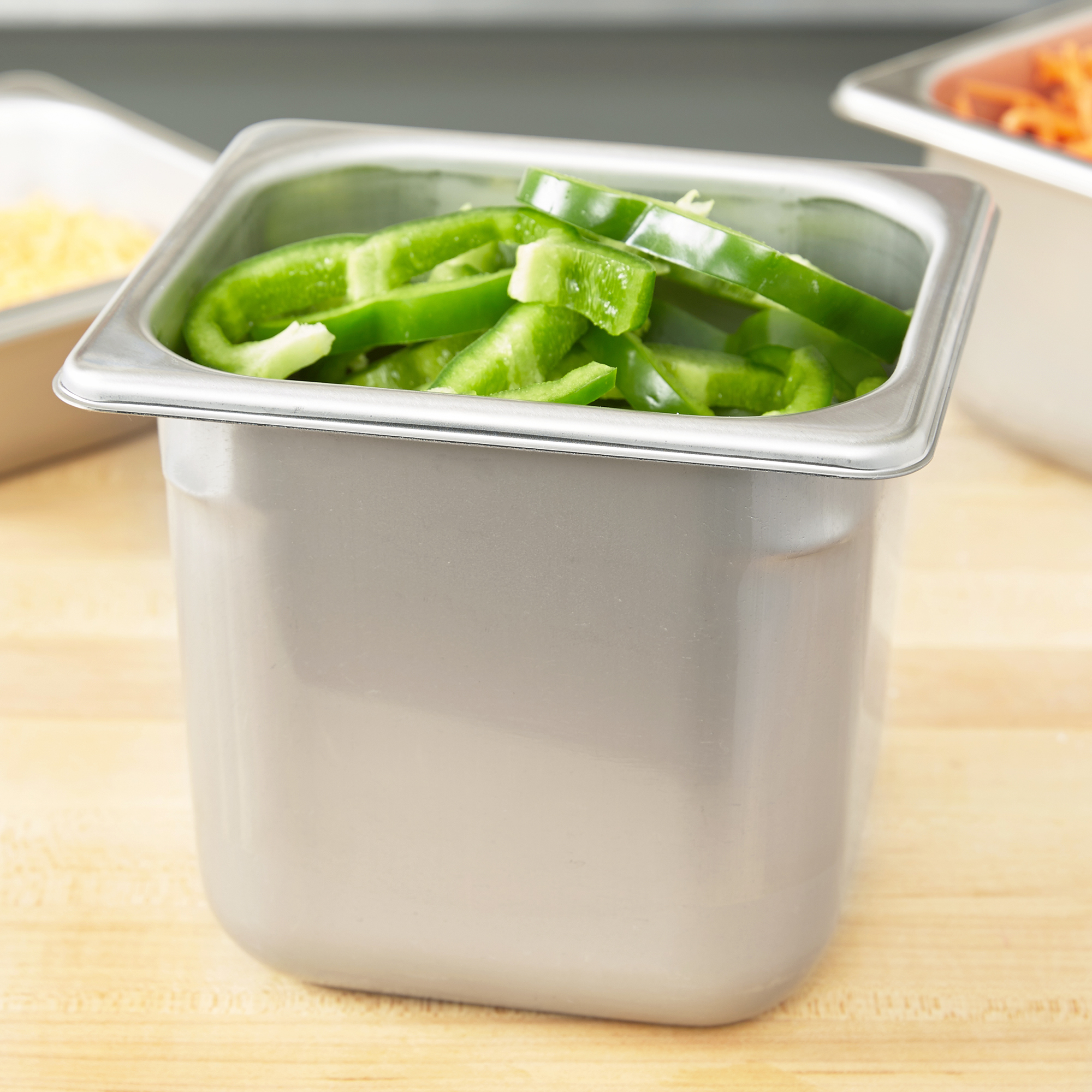 Vollrath, S06066, Steam Table Pan, Stainless Steel, 1/6 Size