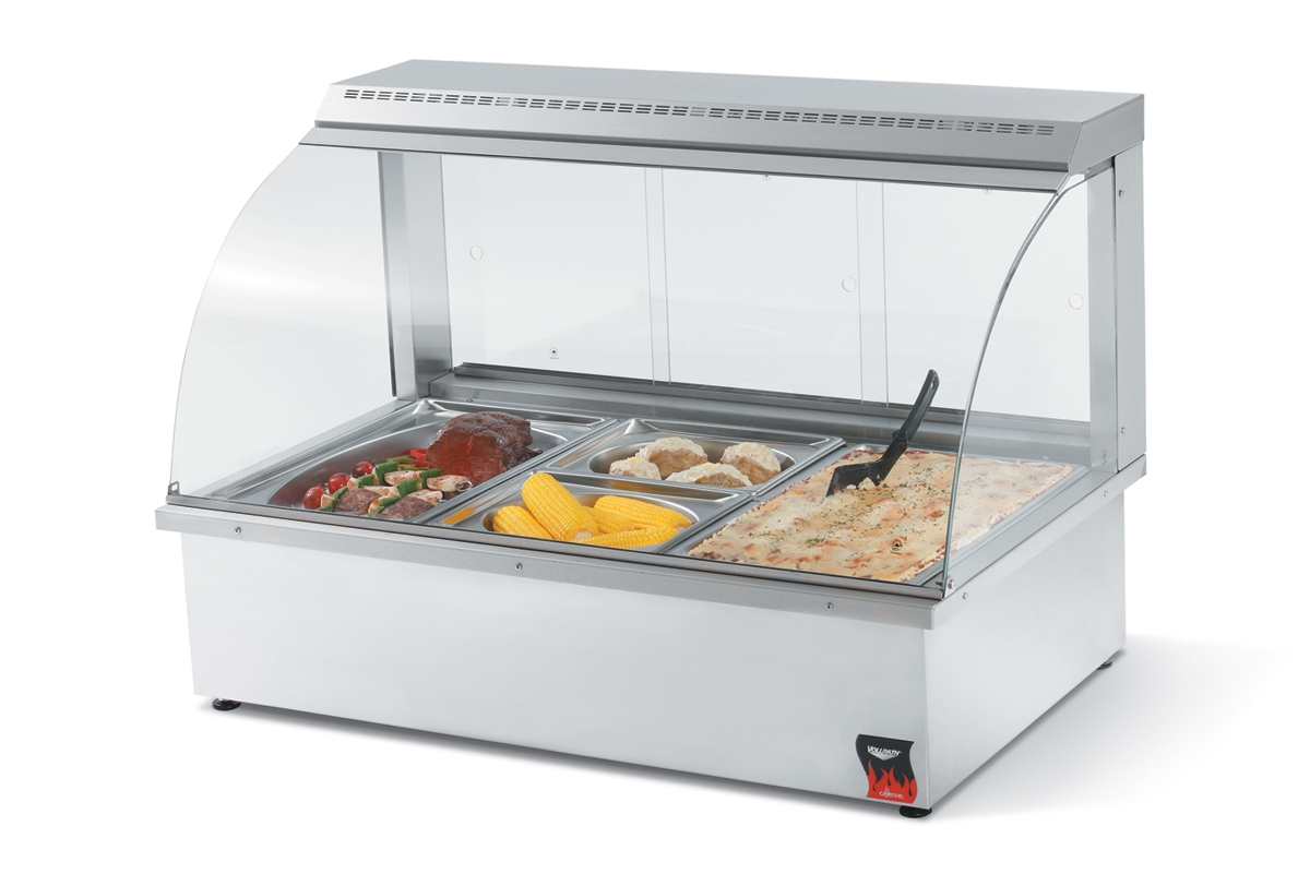 Vollrath, 40732, Display Case, Heated Deli, Countertop, 120V, Glass Doors