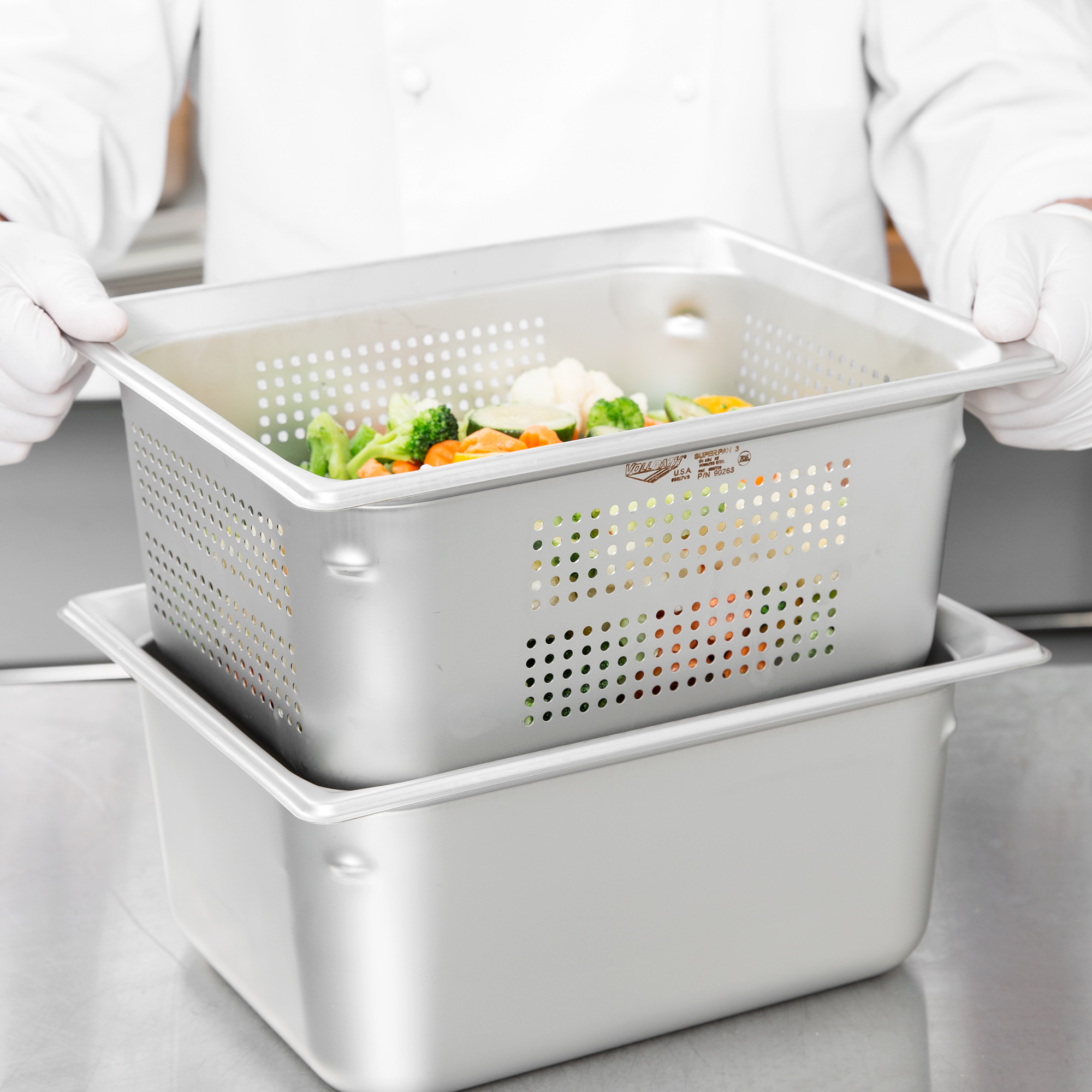 Vollrath, 90263, Steam Table Pan, Stainless Steel, 1/2 Size, Plastic
