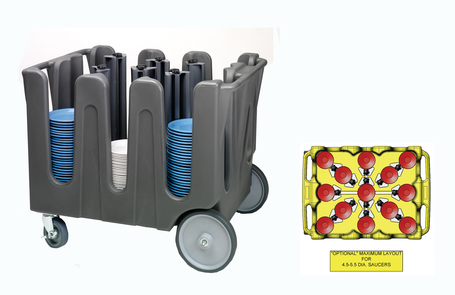 Traex®, ADC-14, Cart /  Dolly, Dish