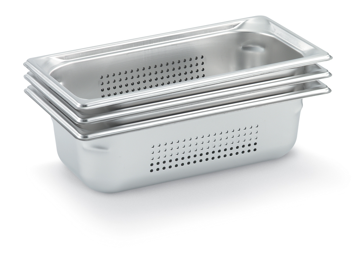Vollrath, 90343, Steam Table Pan, Stainless Steel, 1/3 Size, Plastic