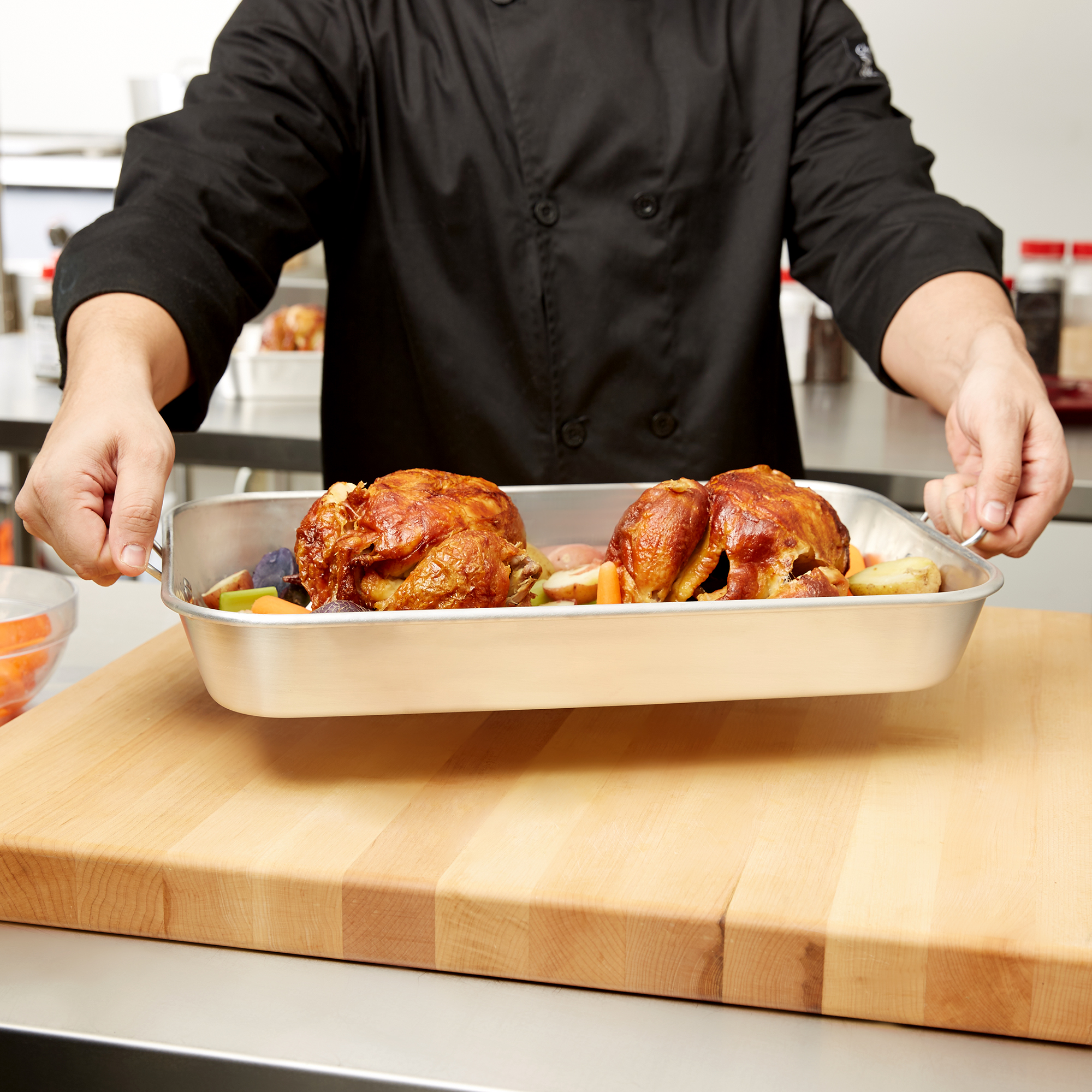 Vollrath, 68080, Roasting Pan, 7-1/2 Quarts, Aluminum, Made In USA