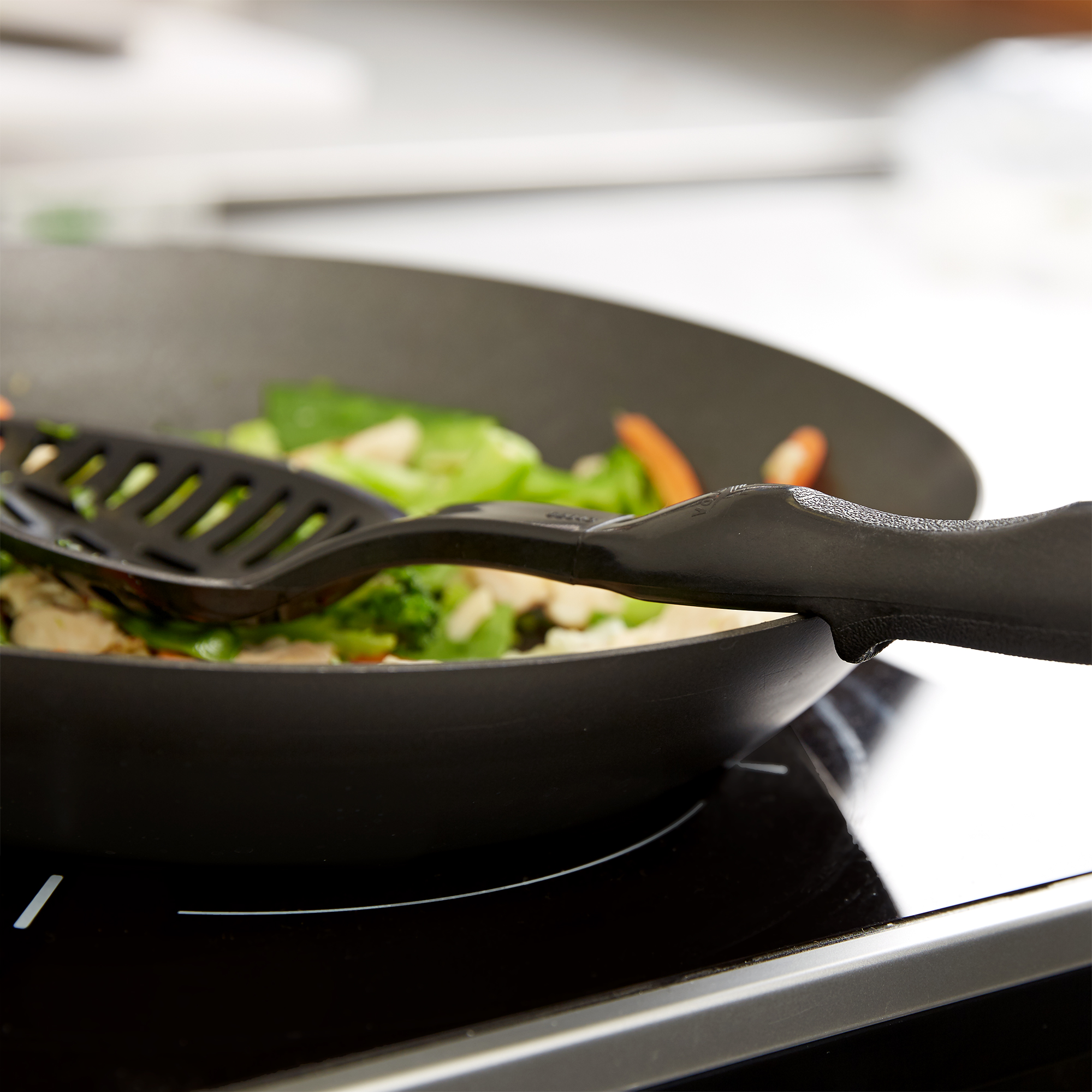 Vollrath, 5284320, Serving Spoon, Slotted, Black, Nylon