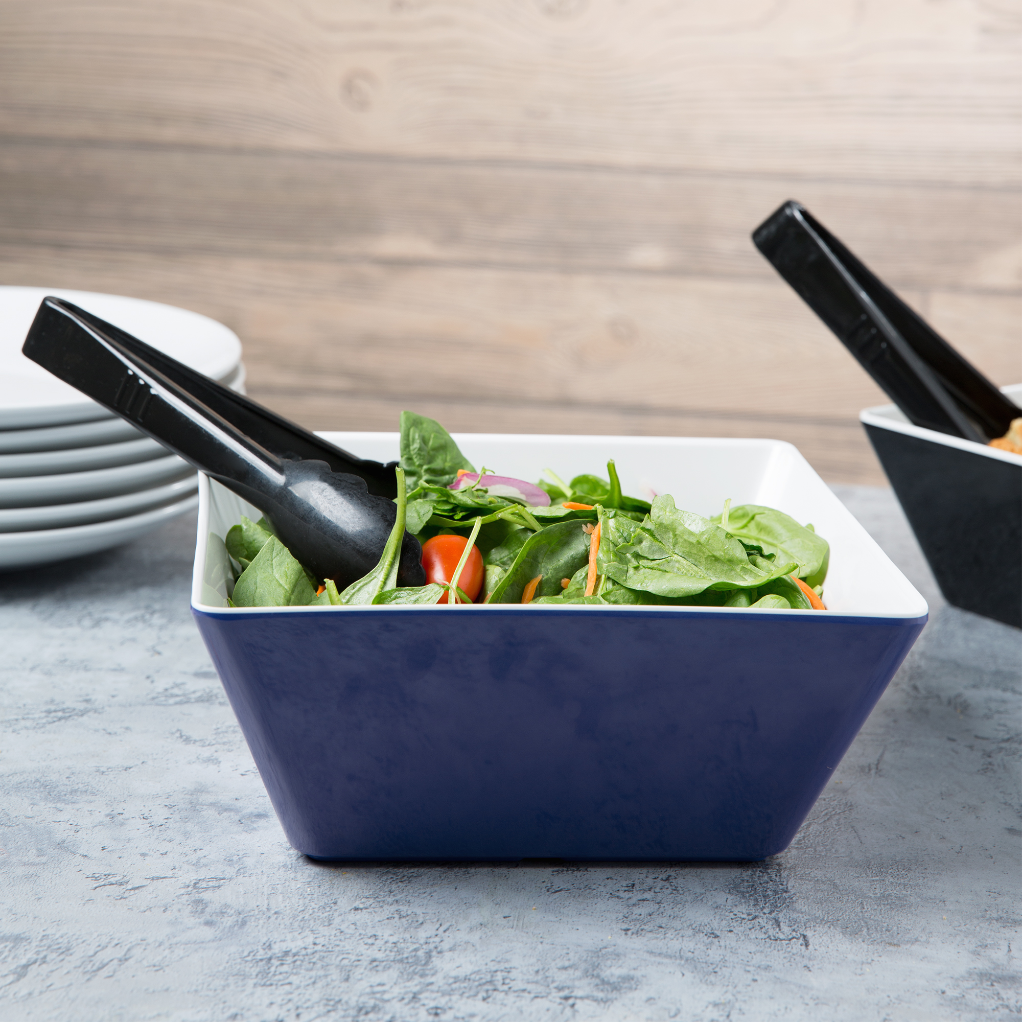 Vollrath, V2220330, Bowl, Plastic,  102 oz, Melamine, Square, Blue