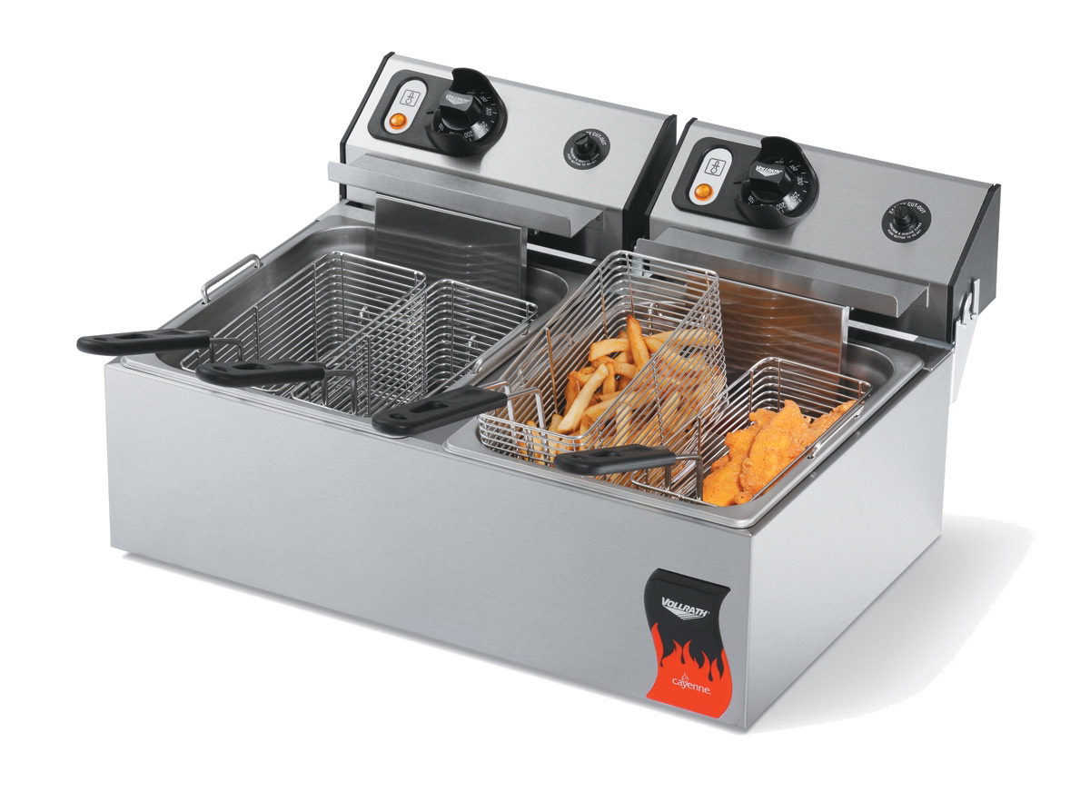 Vollrath, 40707, Fryer, Electric, Countertop, Split Pot
