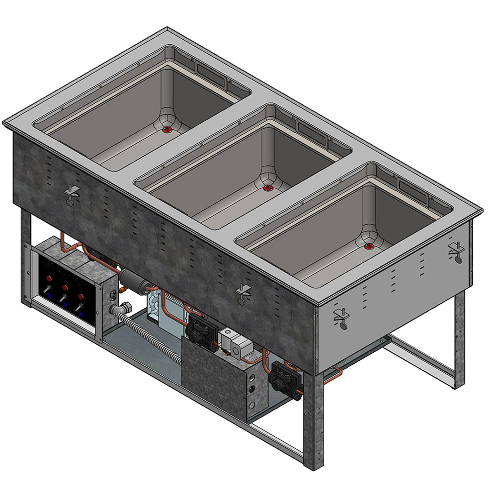 Vollrath, FC-6HC-03120, Hot / Cold Food Well Unit, Drop-In, Electric