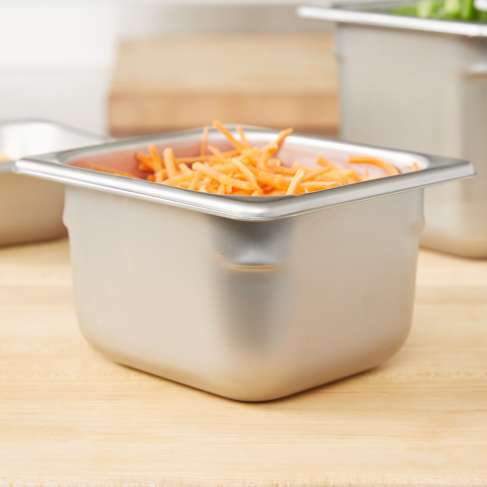 Vollrath, S06064, Steam Table Pan, Stainless Steel, 1/6 Size