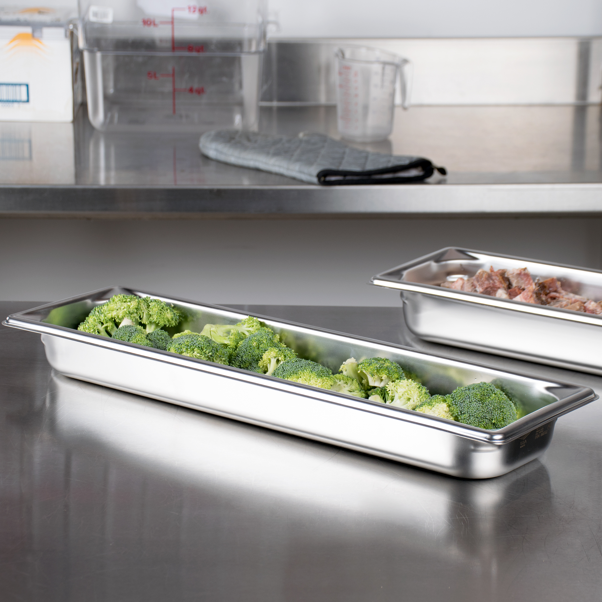 Vollrath, 90552, Steam Table Pan, Stainless Steel, 2/4 Size