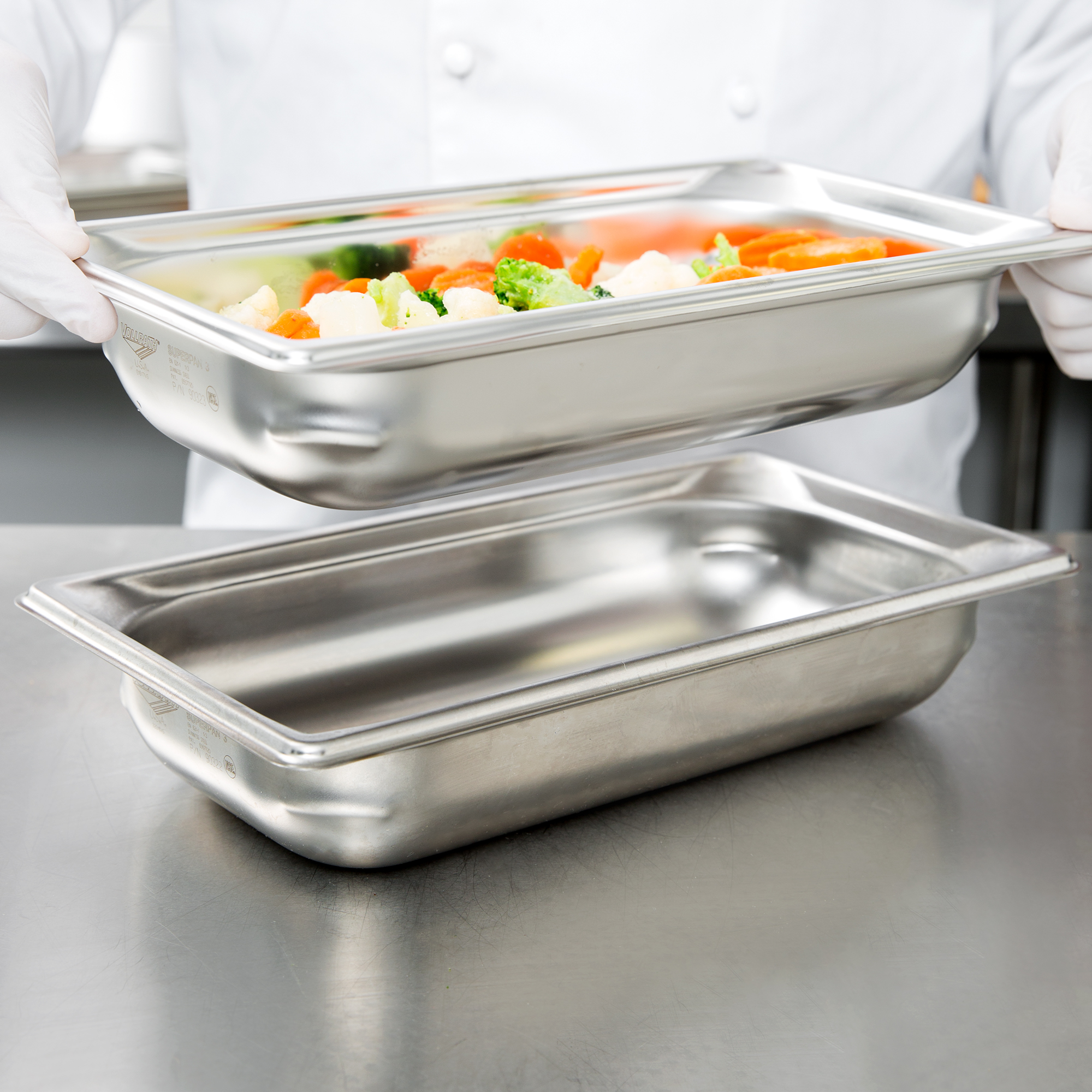 Vollrath, 90322, Steam Table Pan, Stainless Steel, 1/3 Size, Plastic