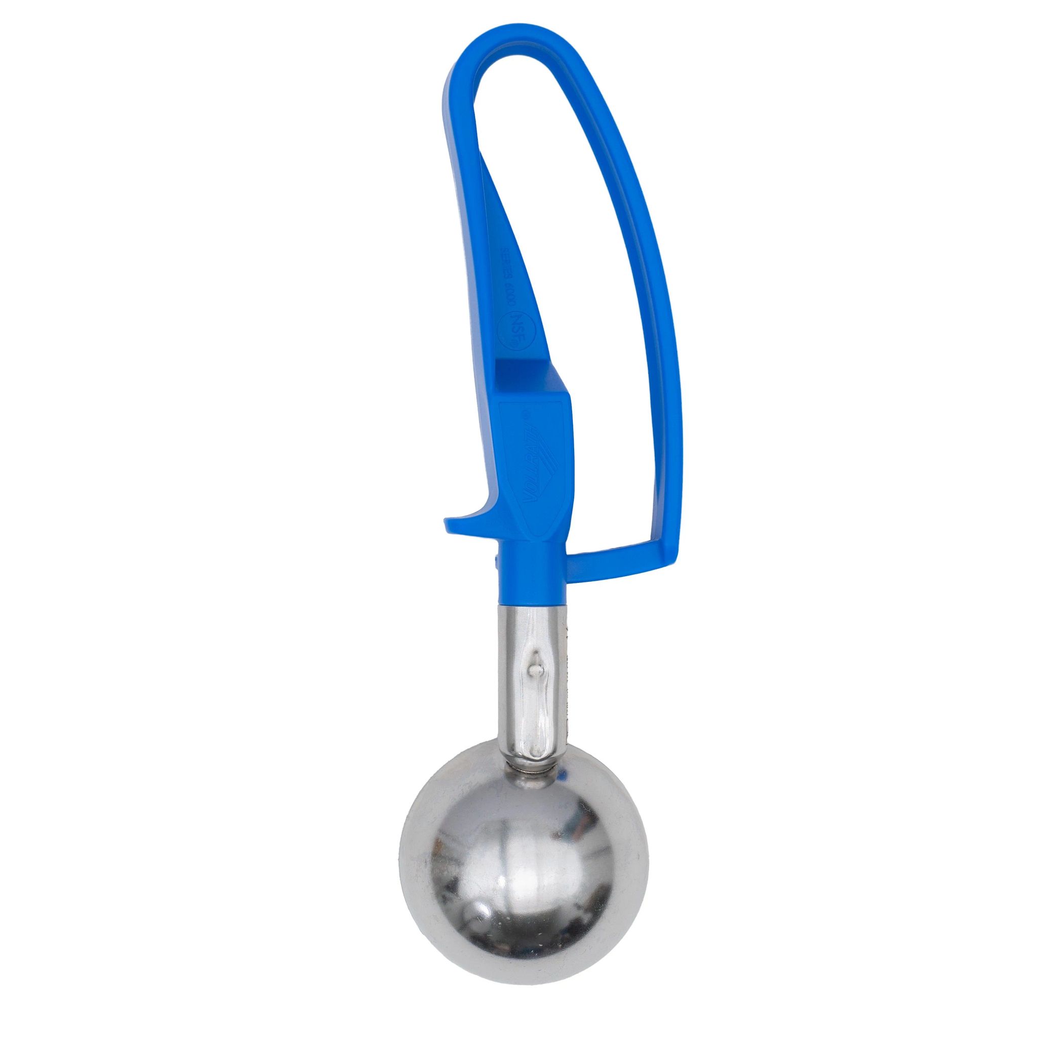 Vollrath, 47395, Disher, Standard Round Bowl, Stainless Steel, Blue, 16